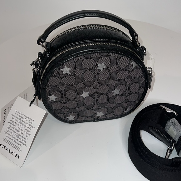🌟NWT COACH CANTEEN CROSSBODY BAG IN SIGNATURE JACQUARD WITH STAR EMBROIDERY - Picture 12 of 15